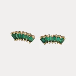 Baguette Studs in 24K Gold-Filled