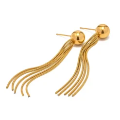 Ball Chain Tassels in 18K Gold-Plating
