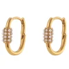 Cluster Pearl Huggies in 18K Gold-Plating