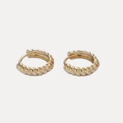 Croissant Cartilage Huggies in 14K Gold-Filled