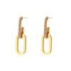 Cuban Link Chain in 18K Gold-Plating with Cubic Zirconia