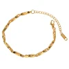 18K Bar Twisted Bracelet