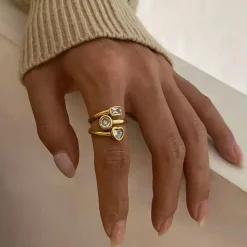 18K Bezel Statement Ring