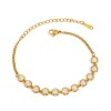 18K Bezel Tennis Bracelet