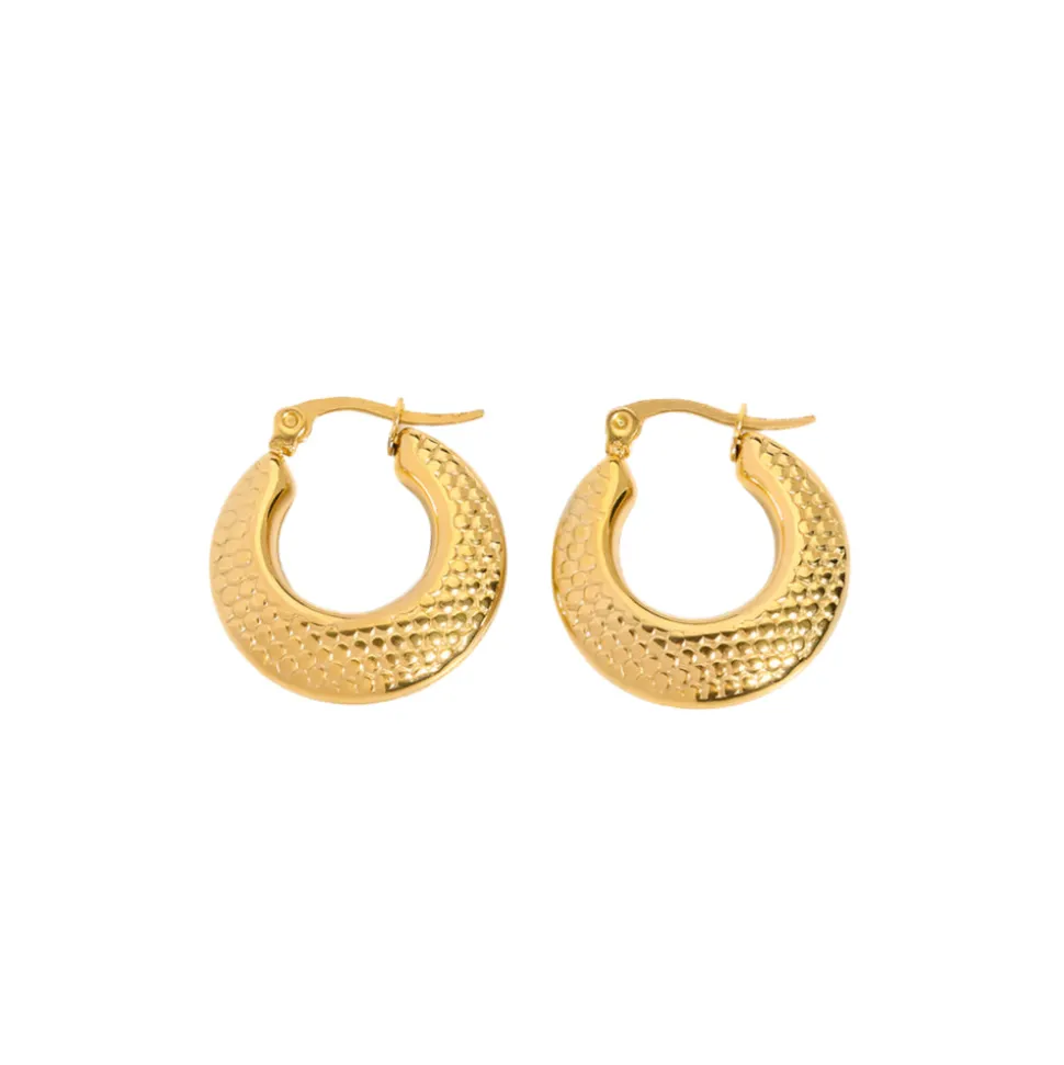 18K Chunky Croissant Earrings
