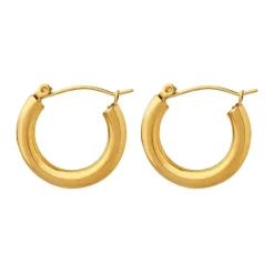 18K Classic Loop Chunky Hoop Earrings