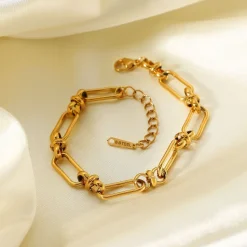 18K Clip Chain Bracelet