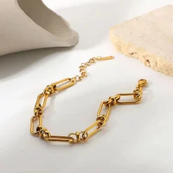 18K Clip Chain Bracelet