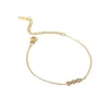 18K Dainty Arrow CZ Bracelet