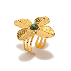 18K French Flower Ring