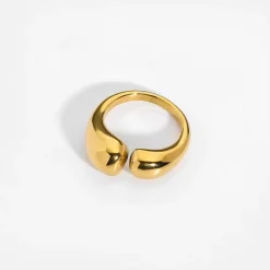 18K Gold Filled Chunky Open Ring