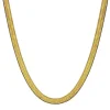 18K Gold Filled Classic Herringbone Necklace