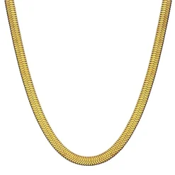 18K Gold Filled Classic Herringbone Necklace