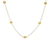18K Gold Filled Dainty Flower Necklace