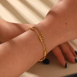 16K Gold Filled Dainty Infinity Bracelet