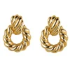 14K Gold Filled French Twist Croissant Earrings