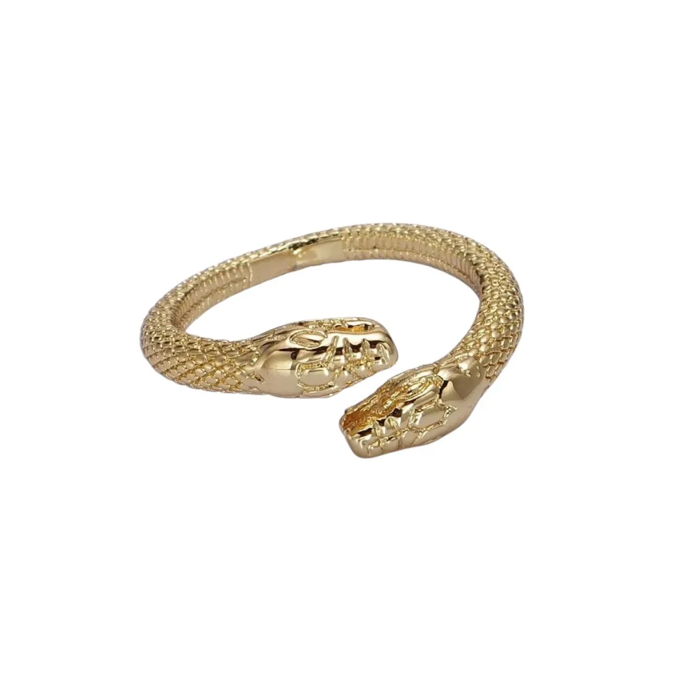 16K Gold Filled Textured Snake Ring