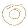 18K Gold Filled Turquoise Daisy Flower Jewelry