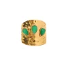 18K Green Jade Ring