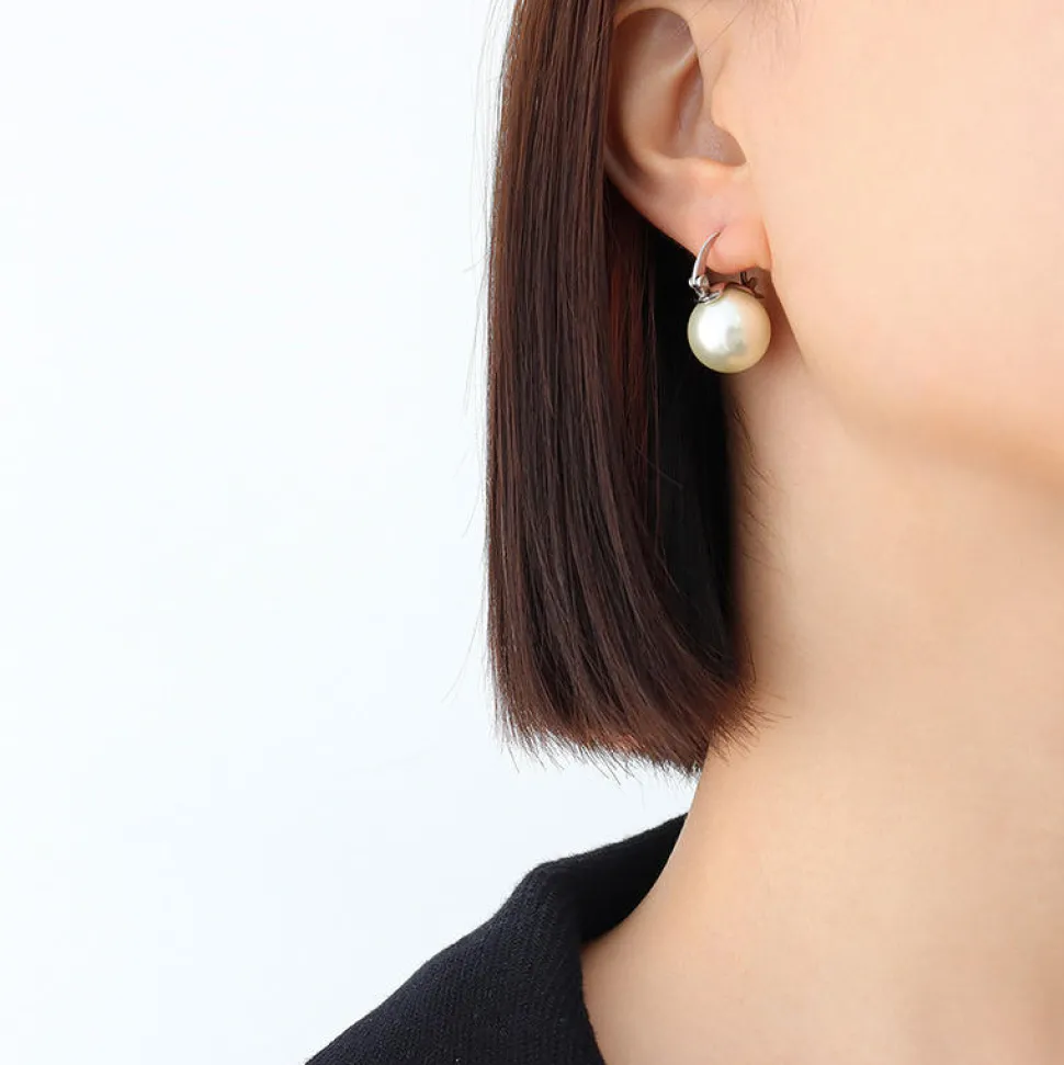 18K Hawaiian Pearl Drop Earrings