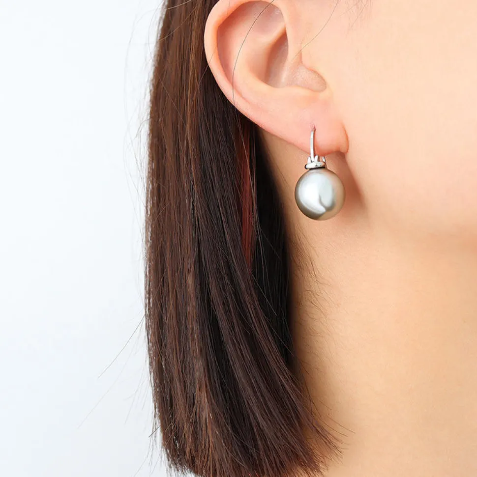 18K Hawaiian Pearl Drop Earrings