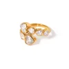 18K Heart Bezel Ring