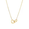 18K Interlocking Heart Necklace