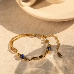 18K Lapis Bracelet
