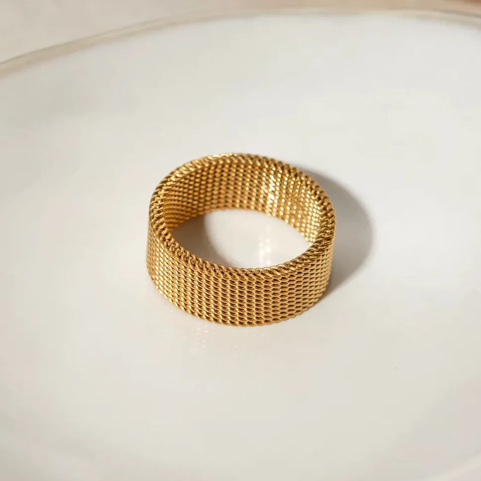 18K Mesh Ring