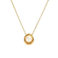 18K Mini Pearl Dainty Necklace