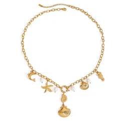 18K Ocean Delight Charm Necklace