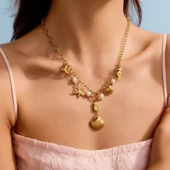 18K Ocean Delight Charm Necklace
