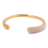 18K Pearl Paved Bangle