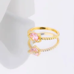 18K Pink Tourmaline Ring