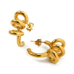 18K Ring Open Hoops
