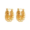 18K Spiral Hoops