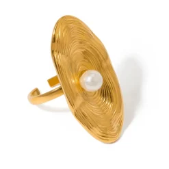 18K Statement Pearl Ring