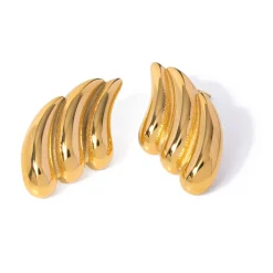 18K Statement Water Drop Studs