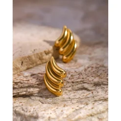 18K Statement Water Drop Studs