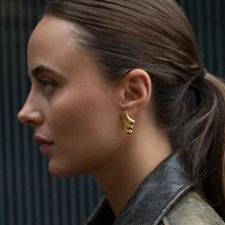 18K Statement Water Drop Studs