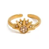 18K Sun Marquise Open Ring