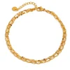 18K Three Layer Dainty Bracelet