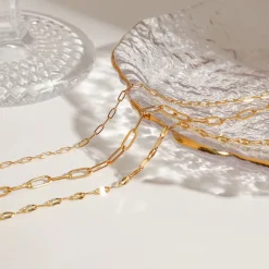 18K Three Layer Dainty Bracelet