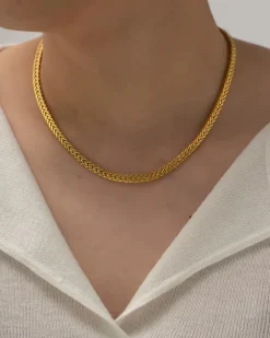 18K Wheat Braided Necklace
