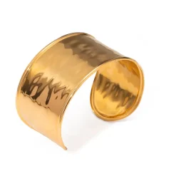 18K Wide Cuff Bangle