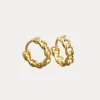 Link Huggies in 18K Gold-Plating or Silver