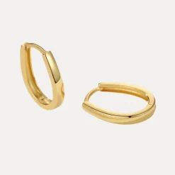 Oval Huggies in 18K Gold-Plating
