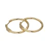 Pave Cluster Hoops in Gold or Silver with Cubic Zirconia