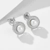 Silver Elegant Pearl Studs