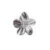 Silver Flower Statement Earrings
